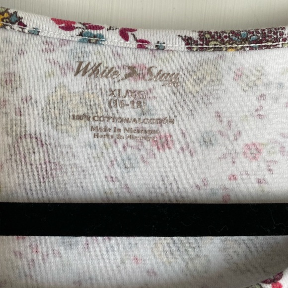 White Stag | Green and Red Unique Print Long Sleeve Shirt | Size XL - Picture 3 of 5